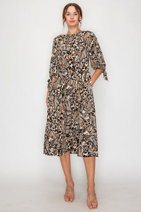 Miss Regina Animal Print Dress