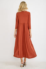 Tonya Marie Tiered Dress- Terra Cotta
