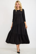 Tonya Marie Tiered Dress- Black