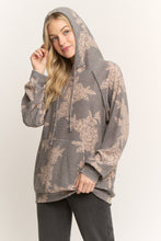Fanny Gray & Taupe Rose Hoodie