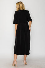 Sonja Leopard Bow Dress- Black