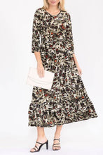 Katie Olive Leopard Print Dress