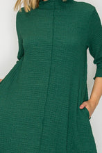 Jaqueline Ruffled Dress-Hunter Green