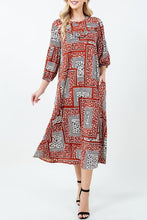 Maddie Patchwork & Leopard Dress