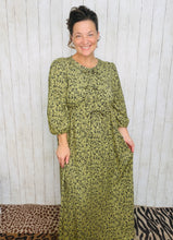 Missy Olive Animal Print Dress