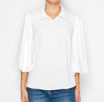 White Collared Shirt
