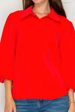 Red Collared Shirt