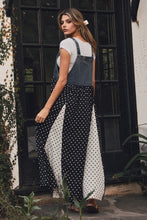 Polkadot & Jean Jumper/Denim Bib Dress