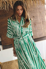 Spring Green Floral Dress