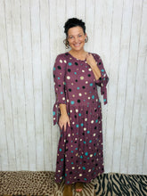 Lori Drop Waist Lilac & Polkadot Dress