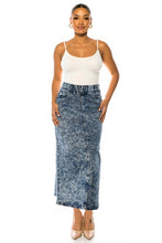 Debbie Long Jean Skirt- Snow Wash