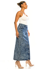 Debbie Long Jean Skirt- Snow Wash