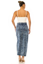 Debbie Long Jean Skirt- Snow Wash