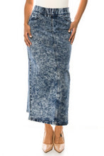 Debbie Long Jean Skirt- Snow Wash