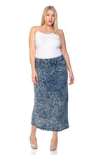 Debbie Long Jean Skirt- Snow Wash