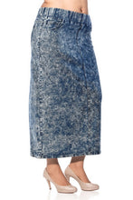 Debbie Long Jean Skirt- Snow Wash