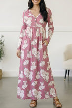 Jenny Mauve Floral Maxi Dress