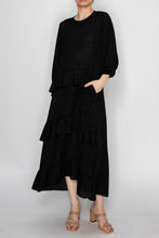 Ruffles & Luxury Dress-Black