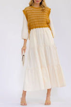 Crochet Vest & Ivory Dress