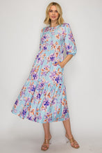 Mallory Light Blue Floral Dress