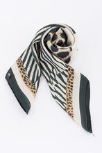 Stripes & Leopard Scarf
