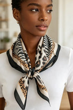 Stripes & Leopard Scarf