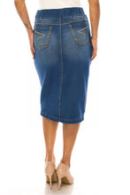 Debbie Jean Skirt-Indigo Wash