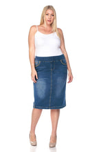 Debbie Jean Skirt-Indigo Wash