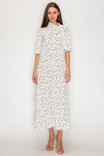 Power On The Day Dress-Ivory Polkadot