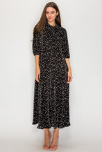 Power On The Day Dress-Black Polkadot