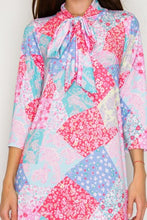 Brenda Bow & Ruffle Pink Patchwork