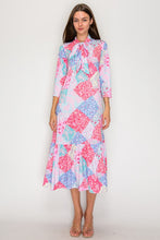 Brenda Bow & Ruffle Pink Patchwork