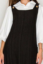 Black Textured Jumper