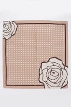 Floral & Polkadot Beige Scarf