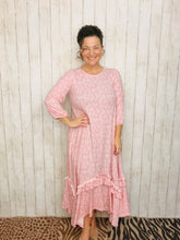 Michella High Low Dress-Pink Paisley