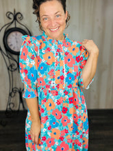 Juliet Teal & Floral Dress