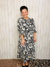 Power On The Day Dress-Black & White Class