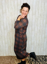 Adorable In Plaid Lounge Dress-Buffalo Print