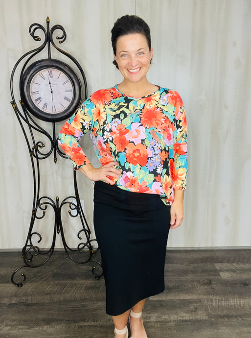 Lilliann Buttery Soft Floral Top