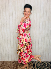 Juliet Ruffle Dress-Pink Floral