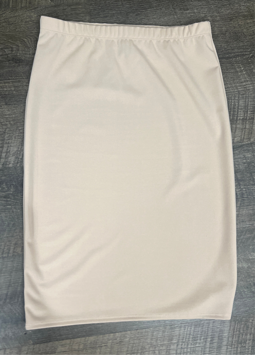 Miss Amy Thicker Fabric Pencil Skirt- (Regular) -Stone (33