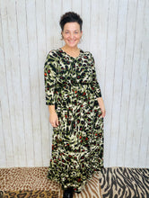 Katie Olive Leopard Print Dress