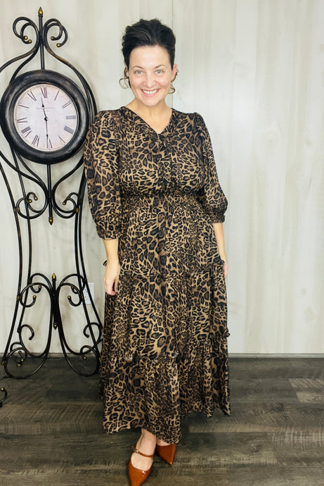 Katie Classic Leopard Dress