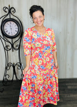 Jenna Coral & Floral Dress
