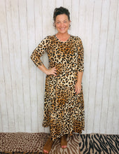 Tonya Marie Tiered Dress- Leopard Print