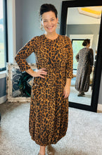 Take On The Day- Leopard Print Bubble Hem Dress