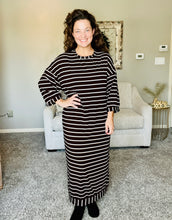 Comfy & Cute Brown Striped Dress