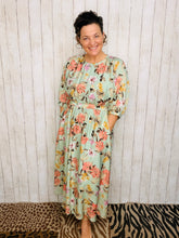 Julia Sage & Floral Midi Dress