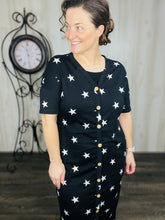 Stars & Buttons Midi Dress