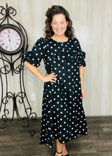 Mandy Bow Dress- Black & White